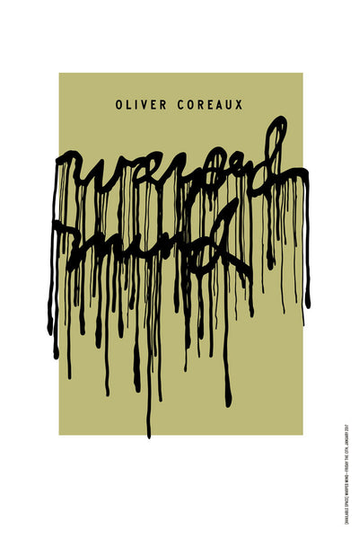 WARPED MIND Exhibition Poster - Oliver Coreaux, Metallic Gold Edition