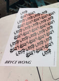WARPED MIND Exhibition Poster - Bryce Wong, Peach Edition